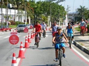 Ciclofaixa de Osasco funcionará das 9 às 13 no próximo domingo, dia 14
