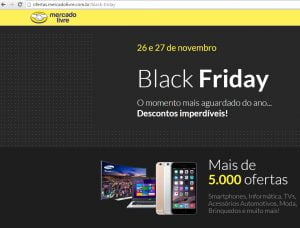 Vendas no Mercado Livre na Black Friday aumentam 120%