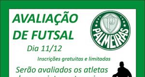 Palmeiras faz peneira de futsal em Carapicuíba