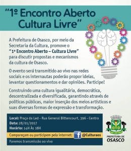 Em caso de chuva, o encontro será na Escola de Artes / Foto: Reprodução