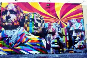 Mural terá aproximadamente 151 metros de comprimento e 29 metros de altura / Foto: Reprodução