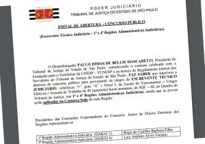 Concurso Público do Tribunal de Justiça abre 590 vagas com salário de mais de R$ 4,4 mil.