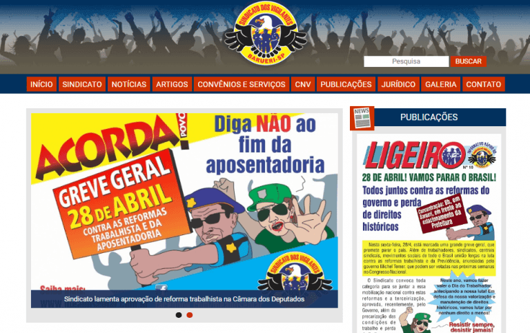 Sindicato dos Vigilantes de Barueri lança novo site