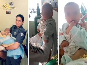bebê lixeira
