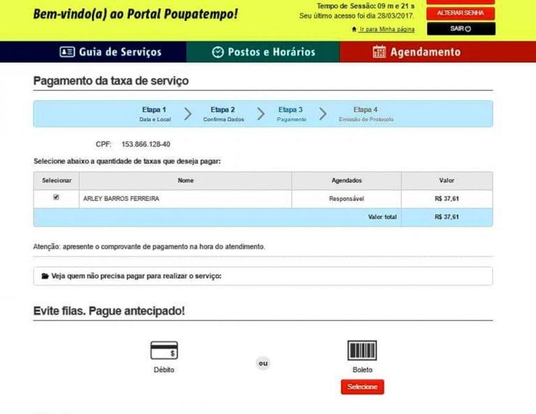 Poupatempo facilita pagamentos de serviços via Internet Banking