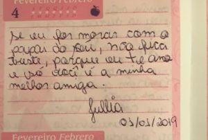 carta menina com leucemia