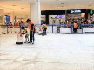 patinação no gelo shopping