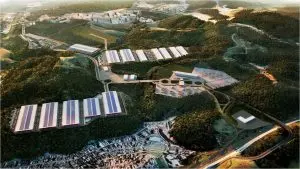 Platôs do projeto do novo Ceasa em Santana de Parnaíba