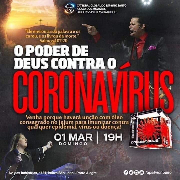 igreja promete imunização contra coronavírus