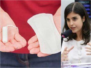 tabata amaral defende distribuição gratuita de absorventes