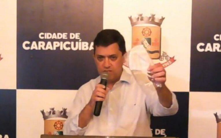 carapicuiba vai distribuir máscaras