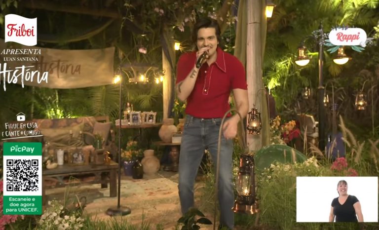 Direto de Alphaville, live de Luan Santana arrecada 400 toneladas de alimentos e itens de higiene