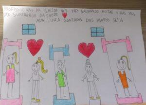 Alunos de Barueri escrevem cartas para profissionais da saúde que trabalham no combate da Covid-19
