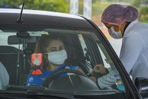 drive thru vacina contra a gripe Cotia
