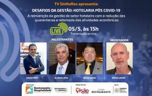 Hotelaria pós covid-19 é tema de live nesta terça-feira