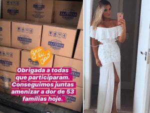 moradora de Alphaville troca vestidos de festa por cestas básicas
