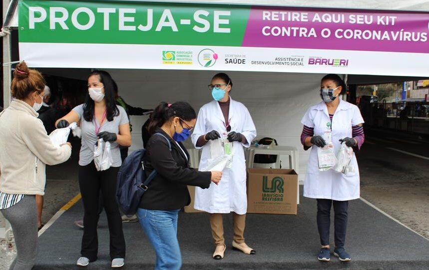kit sabonete máscara de proteção barueri coronavírus