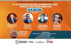 live sinhores osasco alhpaville e região - lei que permite doação de alimentos por restaurantes