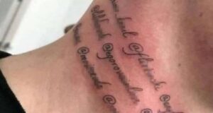 blogueiro tatua propagandas no pescoço (1)