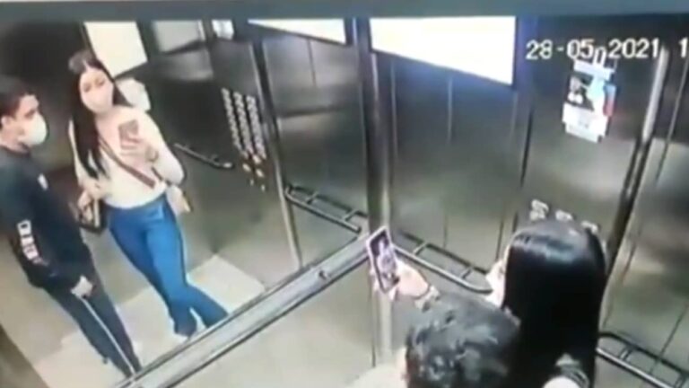 Casal do crime furta apartamento, tira selfie e come banana no elevador em Osasco
