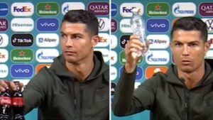 cristiano ronaldo agua coca cola