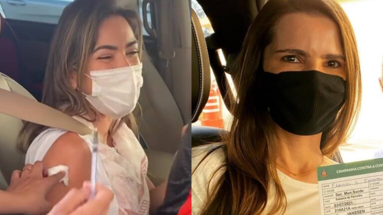 Patrícia Abravanel e Flávia Camargo são vacinadas em Santana de Parnaíba e celebram: “gratidão”
