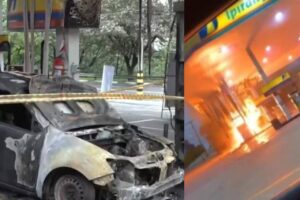 incêndio carro posto de combustível osasco
