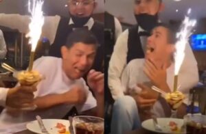 susto surpresa aniversário