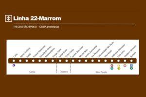 linha 22-marrom metrô cotia osasco