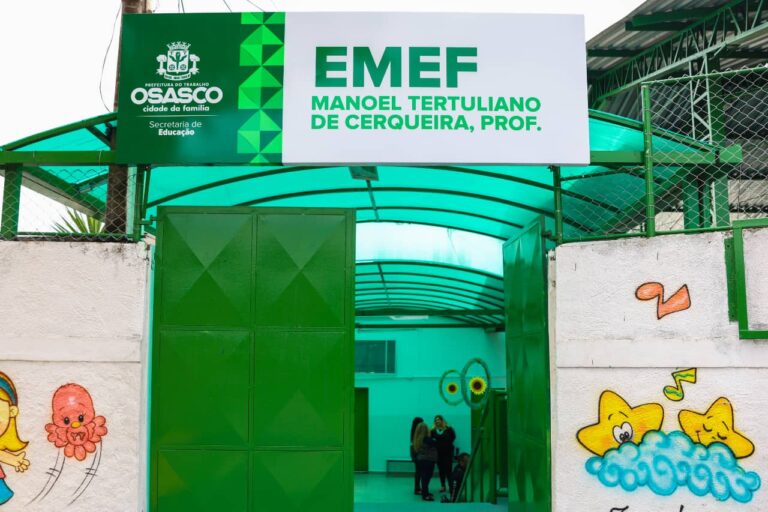 Prefeitura de Osasco entrega reforma de escola no Jardim Teresa