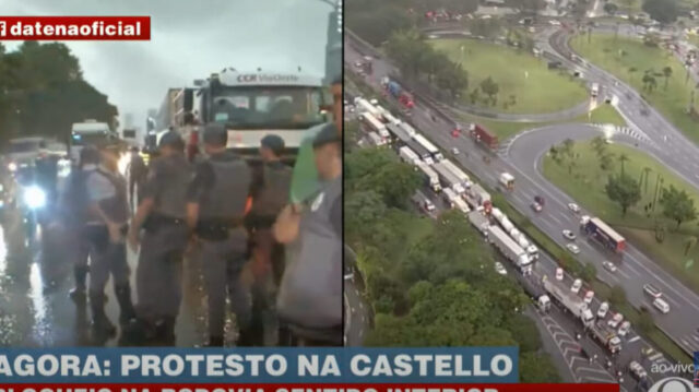 bloqueio na castello branco em barueri