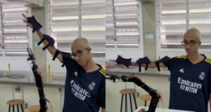 braço robótico etec