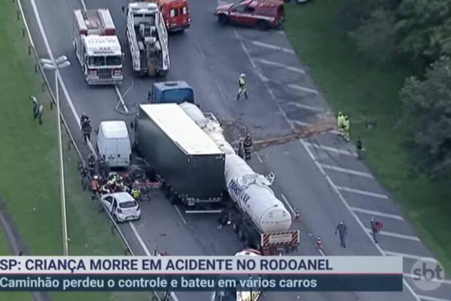 criança 2 anos morre rodoanel carapicuíba