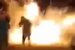 rojão explode e mata mulher praia grande