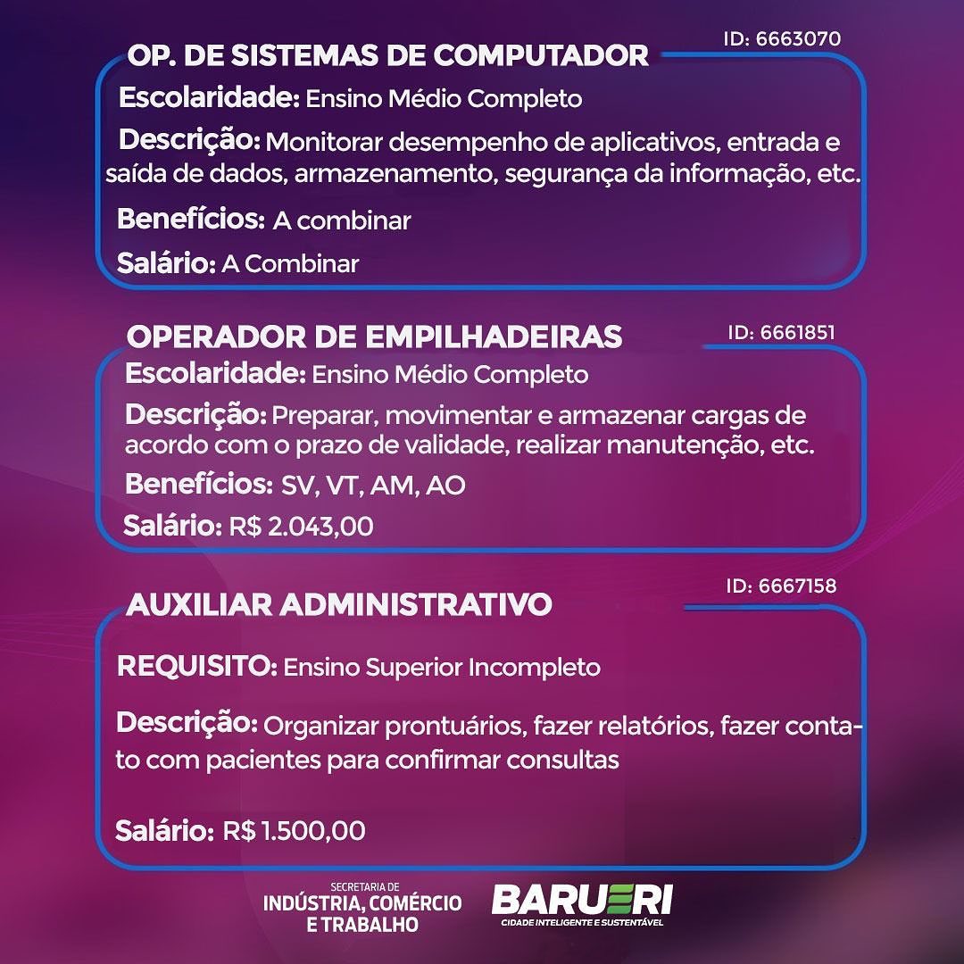 vagas casa do trabalhador barueri