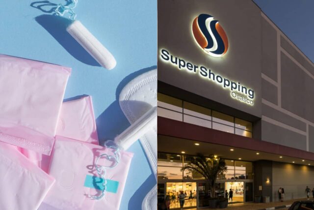 supershopping osasco arrecada absorventes