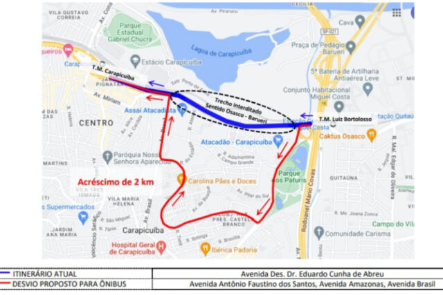 viaduto carapicuíba desvios