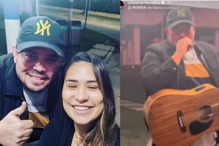 Cantor surpreendido por Simone em feira se emociona ao lembrar do encontro
