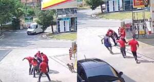 bandido leva surra de frentista assalto posto cotia