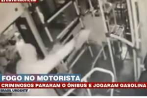 ateiam fogo em ônibus cotia