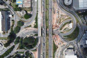 alargamento de viaduto Castello pista expressa trevo de alphaville