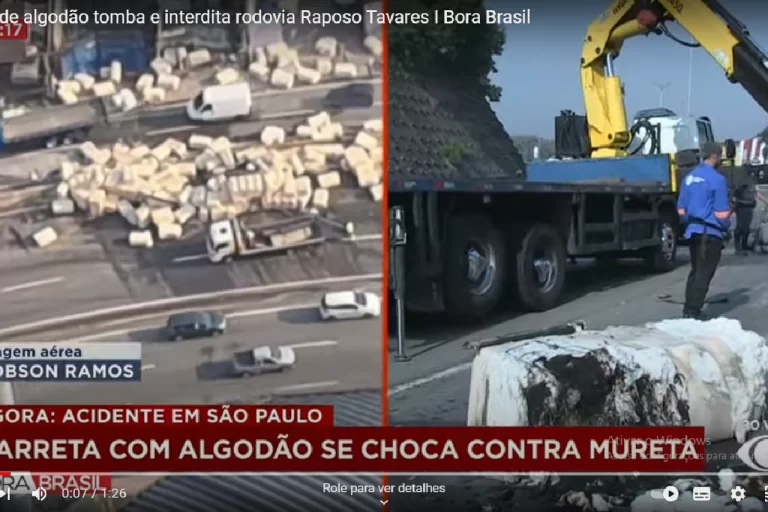 Caminhão roubado tomba e interdita rodovia Raposo Tavares em Cotia