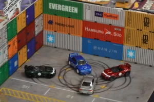 exposição carros em miniatura