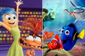 animacoes divertida mente e procurando nemo