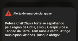 alerta para chuva forte