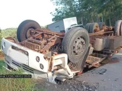 caminhão tomba na raposo tavares são roque