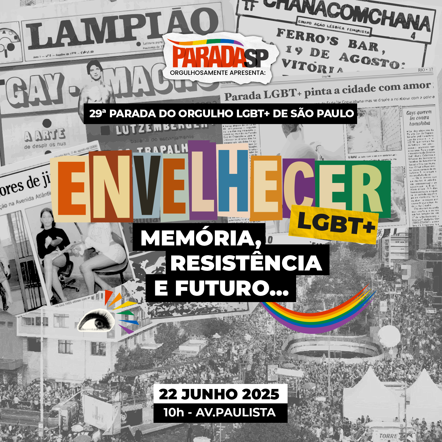 Parada do orgulho lgbt 2025 com foco em idosos lgbt em São Paulo