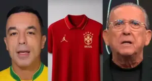 camisa vermelha seleção brasileira