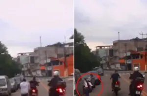 suspeito pula de moto em movimento osasco
