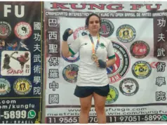 atleta de osasco campeã kung fu open brasil